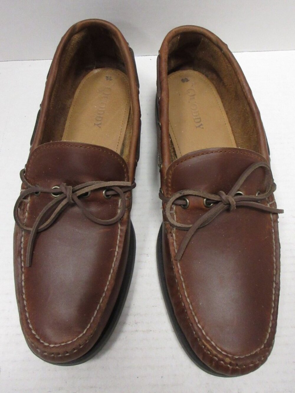 Quoddy Boat Shoes 11.5 D Loafer Leather Moccasin Slip On USA Made